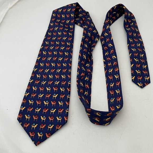 Lock & Co London Men’s Llama Multicolor Silk Tie - Picture 3 of 10